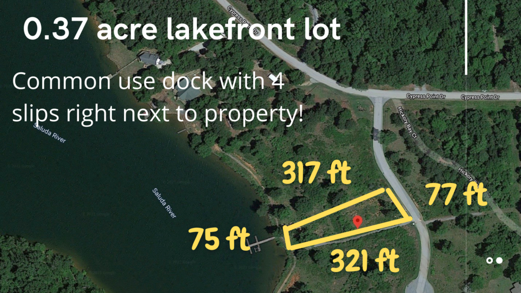 Lake Greenwood Lakefront Lot for Sale