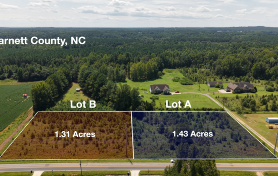 Two lots, Two soil sites – Lillington, NC